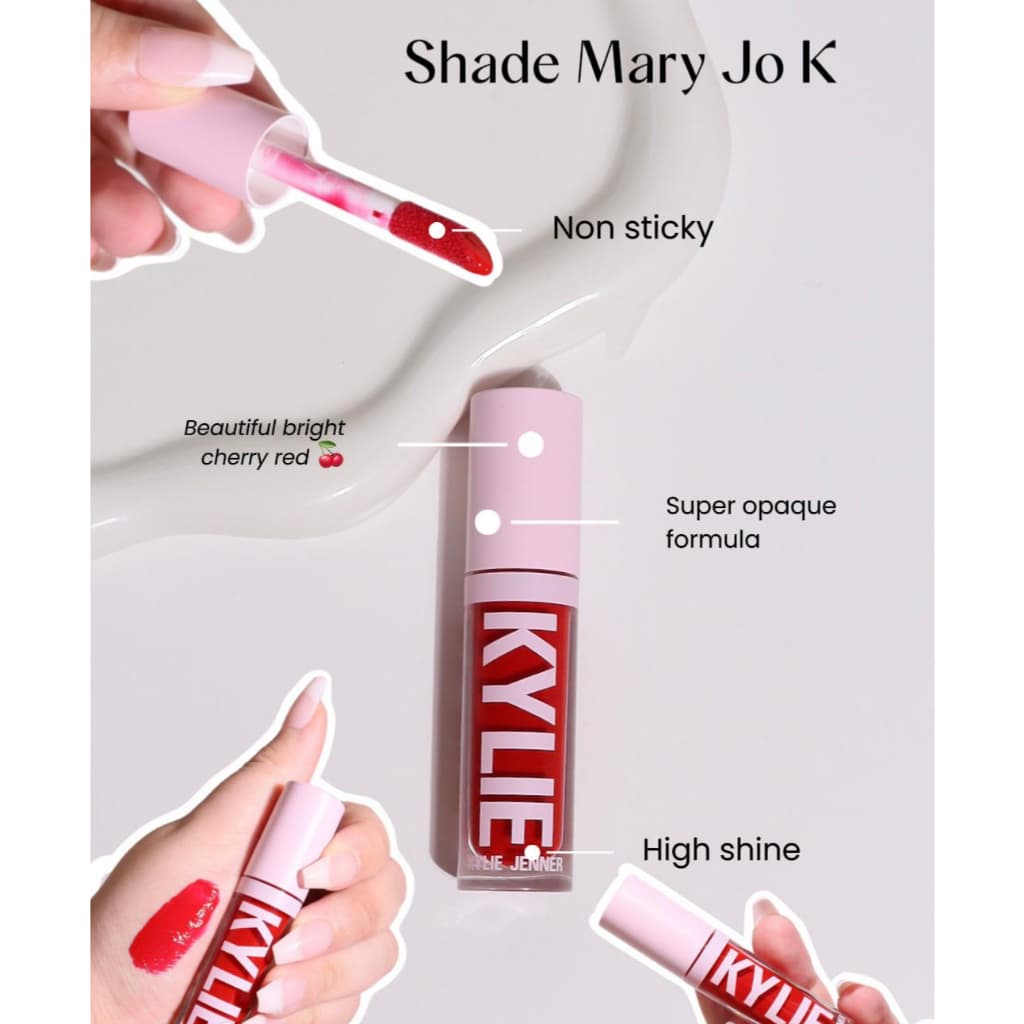 Batom Gloss Labial Kylie Jenner Cosmetics 3,3ml, Cor May Jo K Importado dos EUA