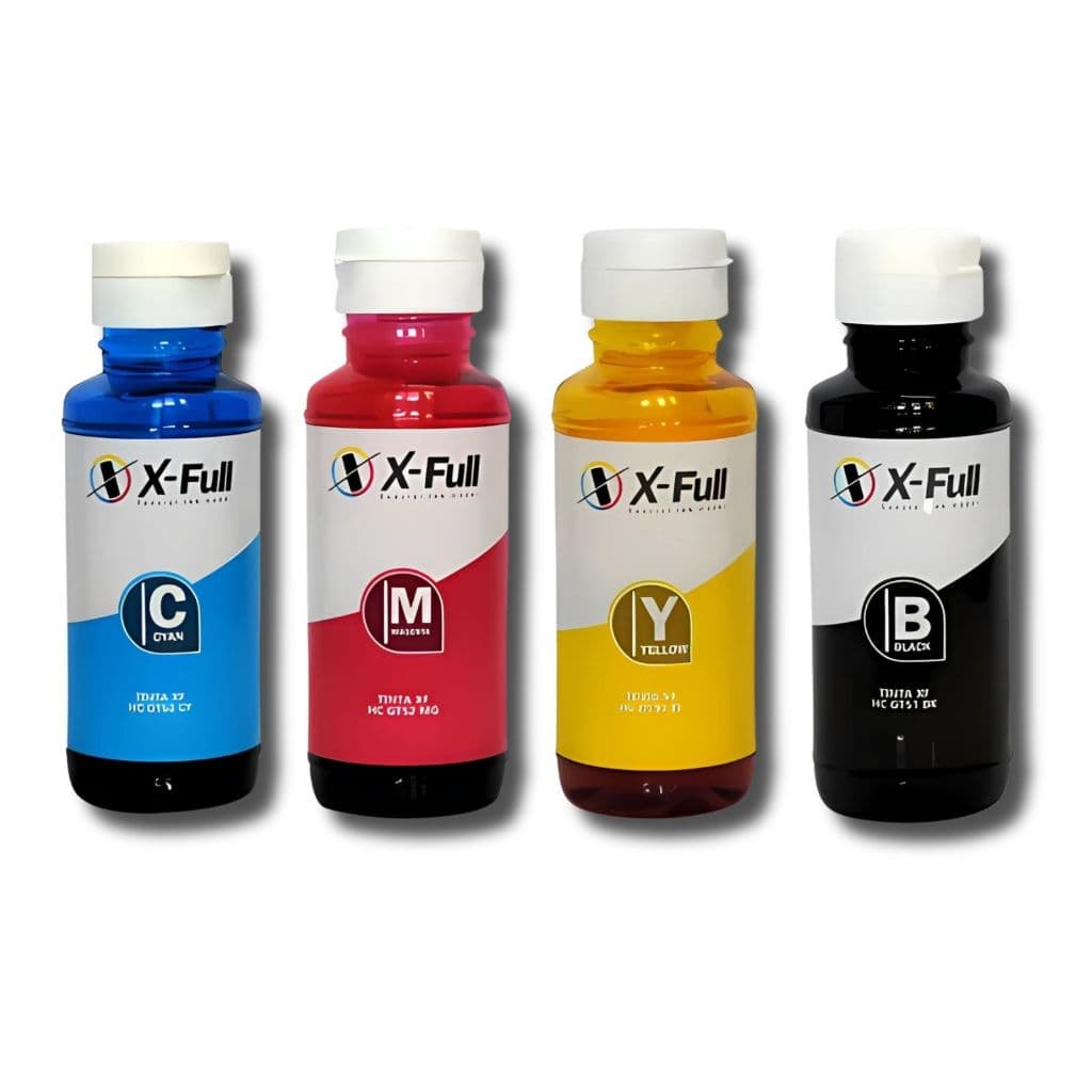 Kit 4 Refil Tinta GT51 CMYK GT5822 GT-5822 XFULL