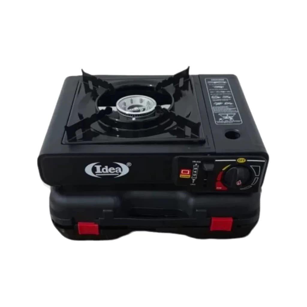 FOGÃO FOGAREIRO PORTÁTIL DE MESA A GAS COM MALETA PARA CASA CAMPING PESCA LEVE