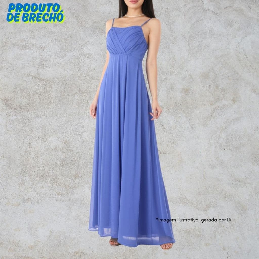 vestido longo chiffon festa drapeado vera wang