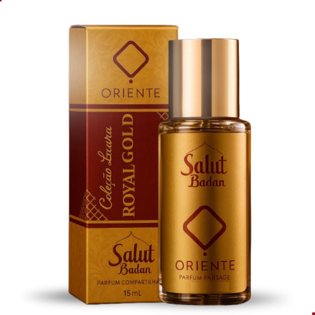 Perfume Eau De Parfum Unisex Árabe Colônia Royal Gold Floral Baunilha 15ml Para Bolso Bolsa