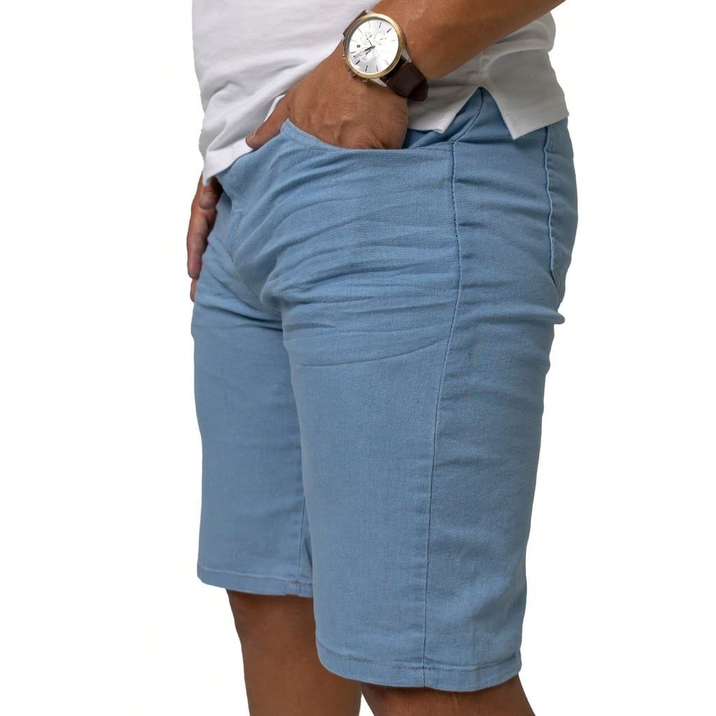 Bermuda Masculina Jeans Premium Shorts Lycra 36 ao 48 Conforto Qualidade Presente Pai