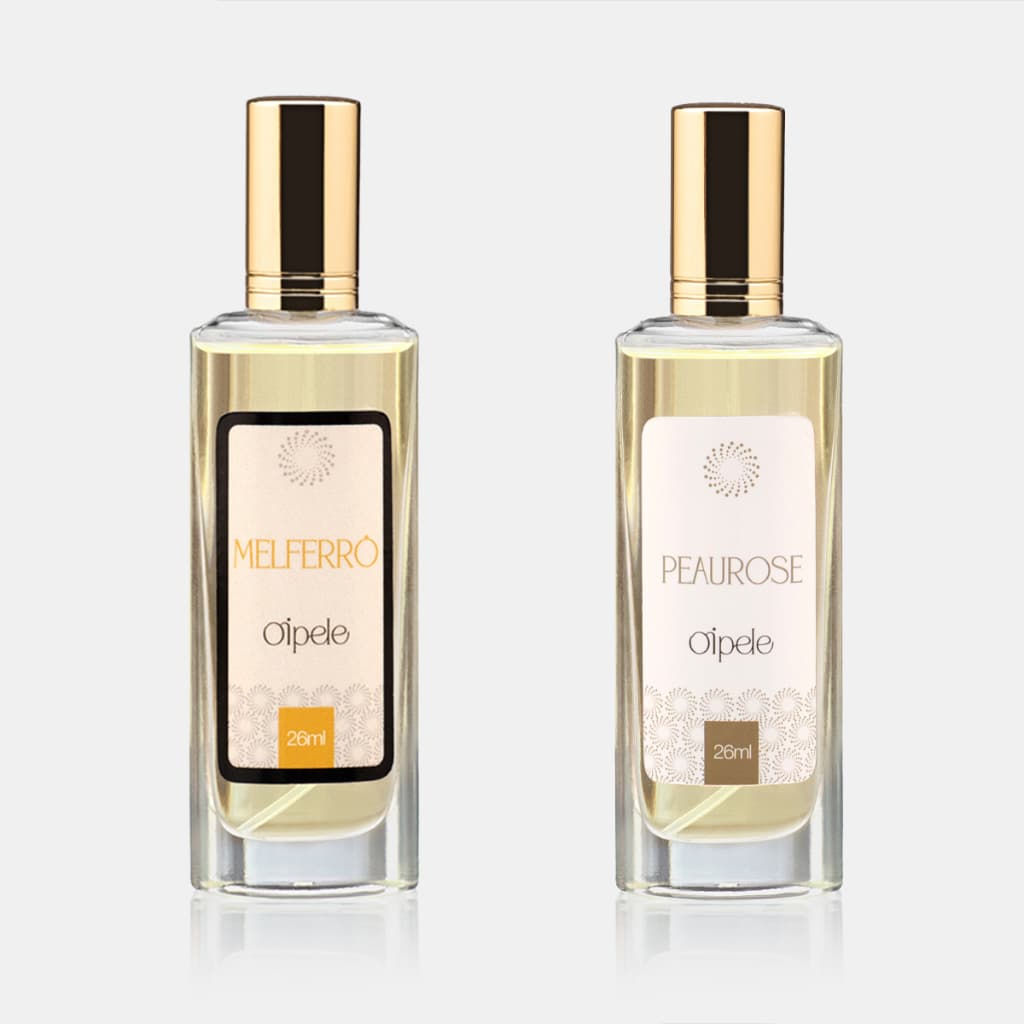 Kit 02 Perfumes 100ml, 26ml - inspiração Feminino Eau de Parfum Essência Concentrada Materia Prima Importada OiPele