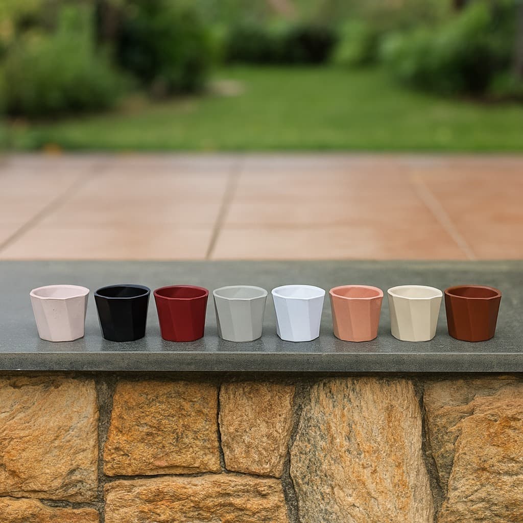 Kit 5 Cachepot Vaso de Planta - para Mini Cactos e Suculentas