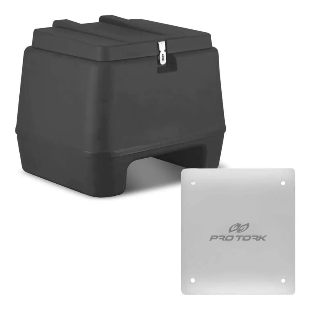 Baú Bauleto Caixa Motoboy 80 Litros Preto Entregas