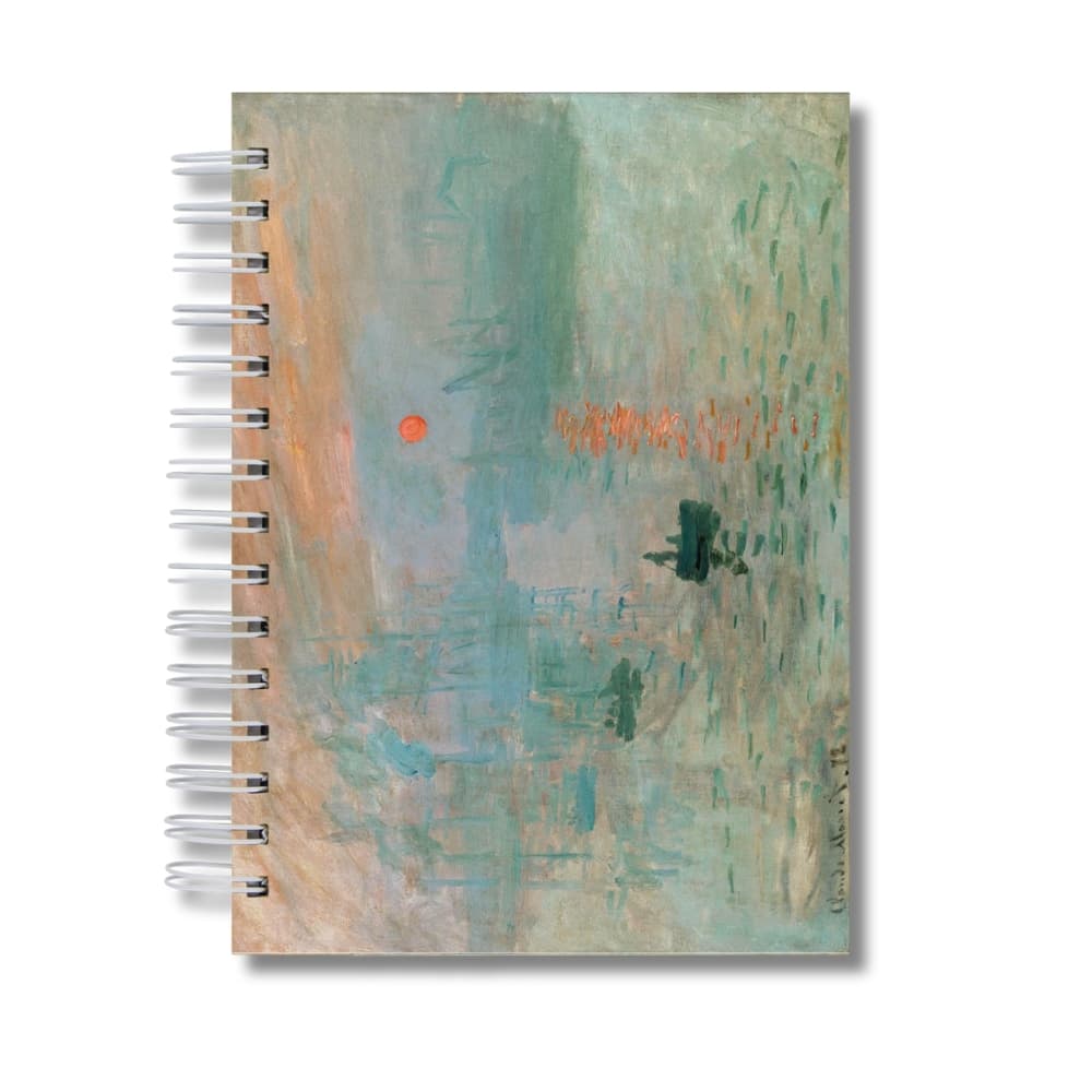 Caderno Sem Pauta Capa Dura A5 Monet Nascer Do Sol