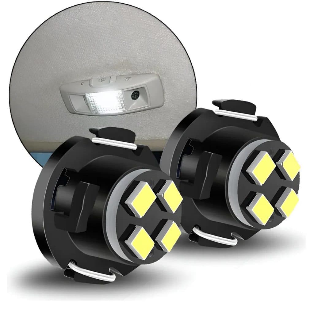 2 Lâmpada Led Teto Traseira Golf Bora Polo Branco 6000k Lanterna Cortesia