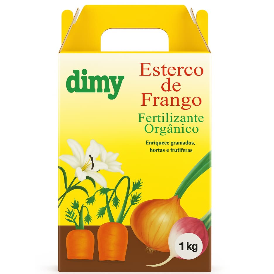 Esterco De Galinha 1Kg Adubo Orgânico Dimy