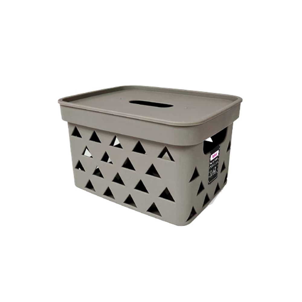 Caixa Organizadora c/ Tampa Cinza Armazenamento 3,6 Litros Xplast Oferta