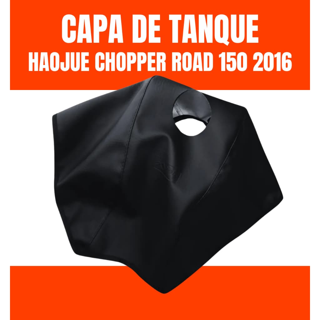 Capa Do Tanque Haojue Chopper Road 150 2016 Á 2022 Preto