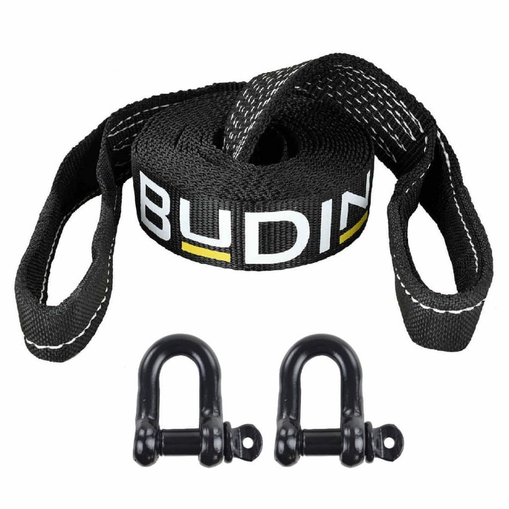 Cinta Fita para Reboque 5 ton x 3 mts com duas manilhas 1/2" Black Edition  - 4x4 Off Road Trilhas