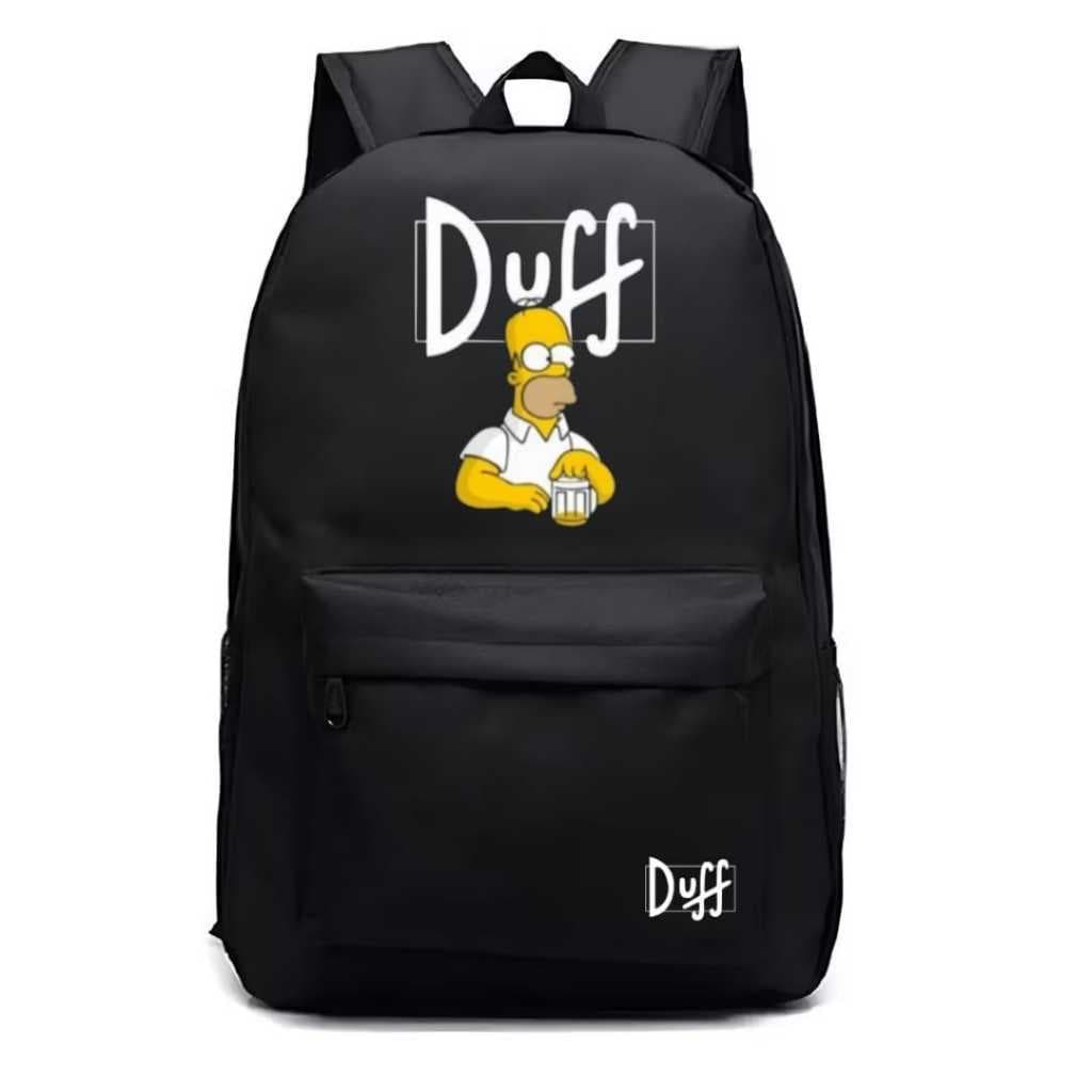 Mochila Ideal para Escola Academia Viagem Passeio Estampada Duff Homer Envio Imediato