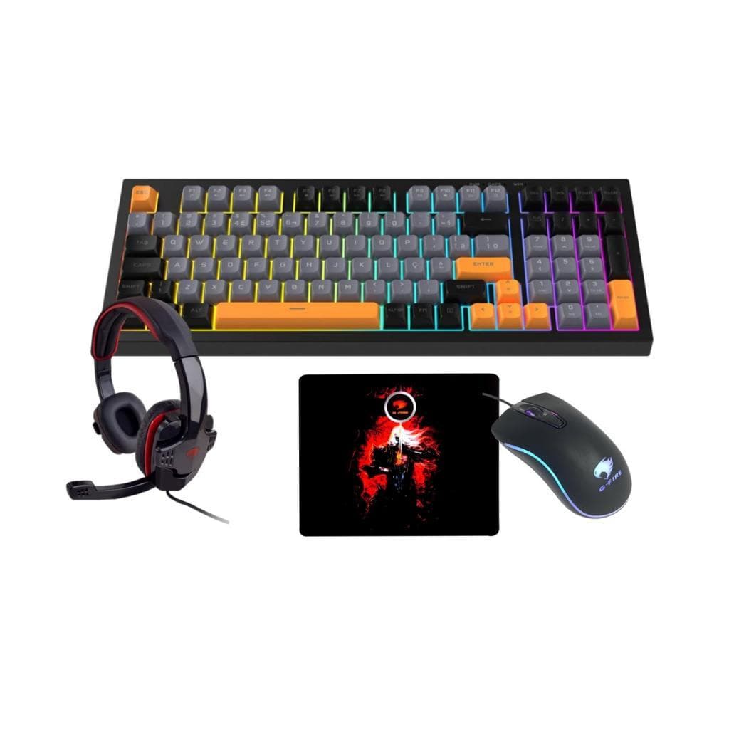 KIT KIT8L184 fone, mouse, teclado e mouse pad G-FIRE.