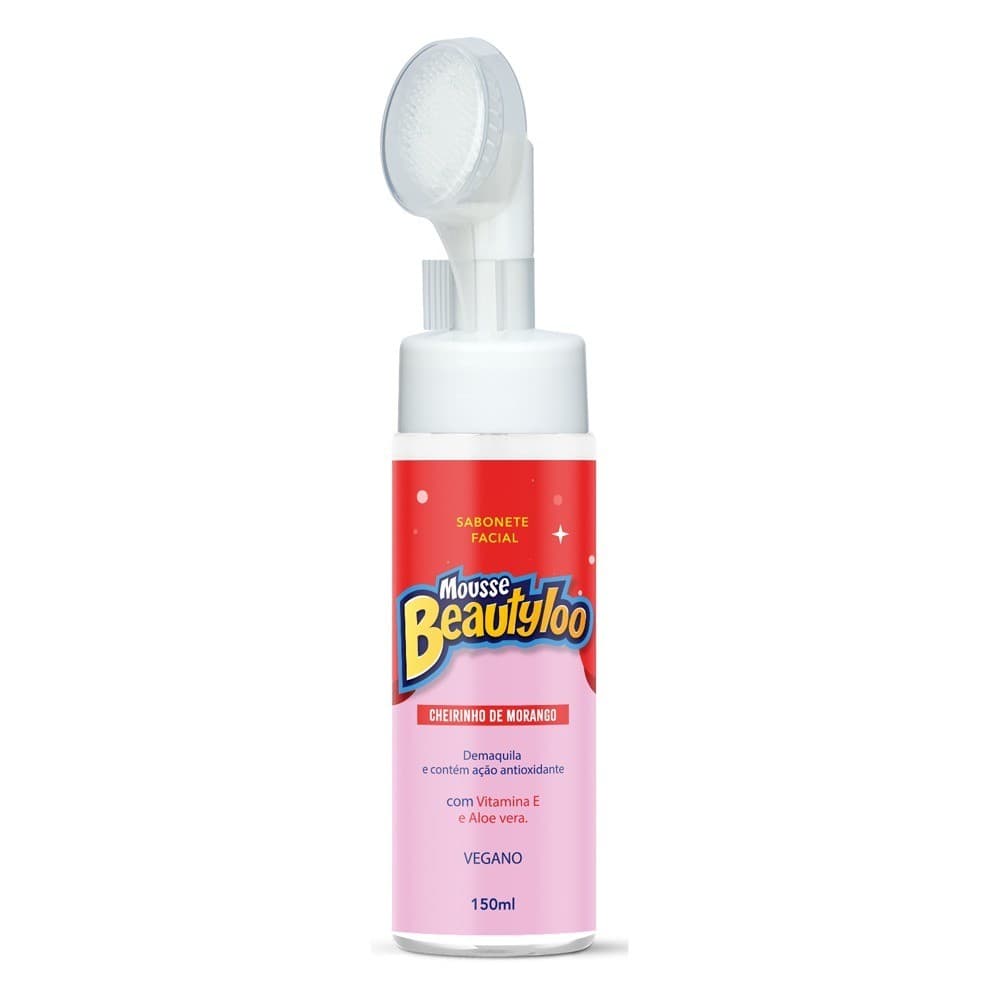 Sabonete Mousse Facial com Escovinha Silicone Beautyloo by Face Beautiful 150ml
