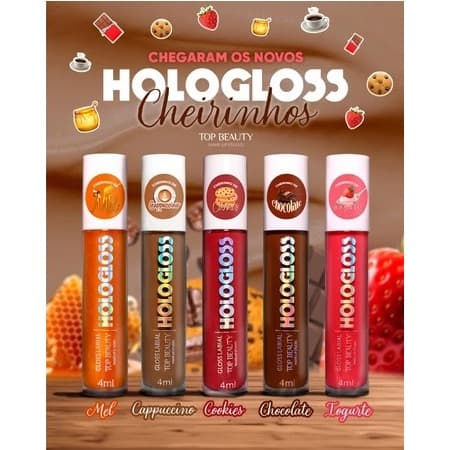 Gloss Labial Hologloss - Top Beauty (ESCOLHA O SEU GLOSS LABIAL)