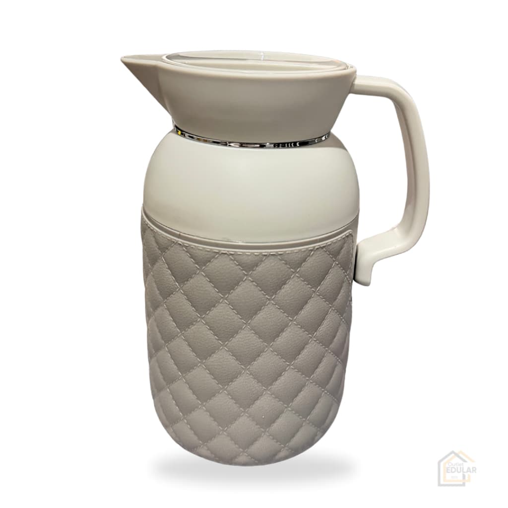 Garrafa Térmica Luxo Café Chá Agua 1 Litro Design Moderno Cor Cinza
