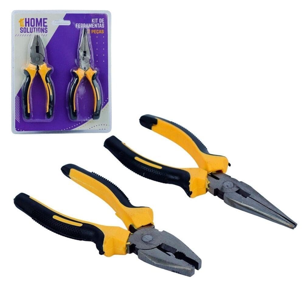KIT Alicate de Bico 6,5" e Alicate Universal 6" Profissional Tools