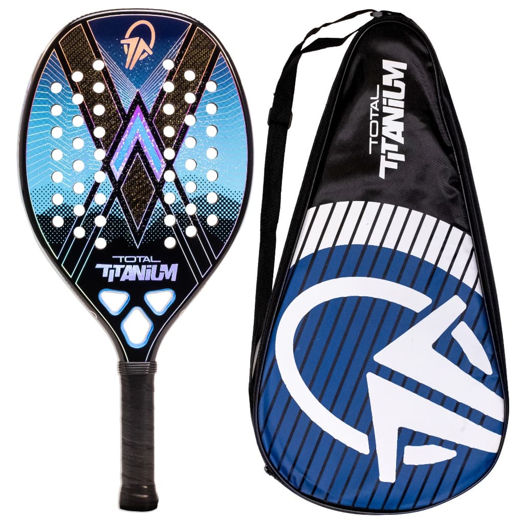 Raquete Beach Tennis Total Titanium Carbono 3k 2025 + Capa Brinde