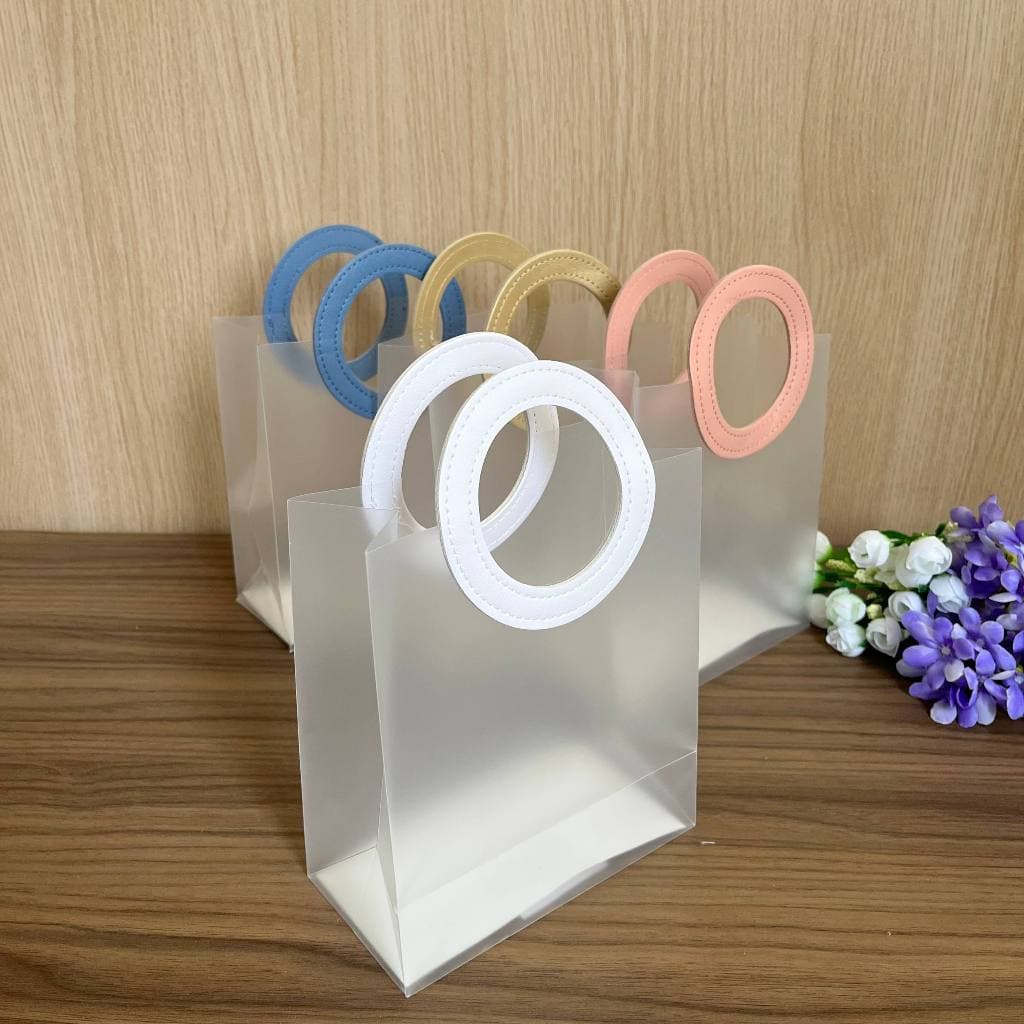 SACOLA COM ALÇA  COURO PARA PERSONALIZADO E ARTERSANATO 16X8X18CM  - COM 5 UNIDADES