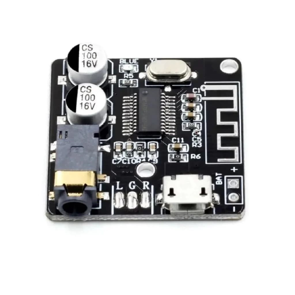 Mini Placa Receptor Modulo Conexão Bluetooth 5.0 Áudio Mp3 Som