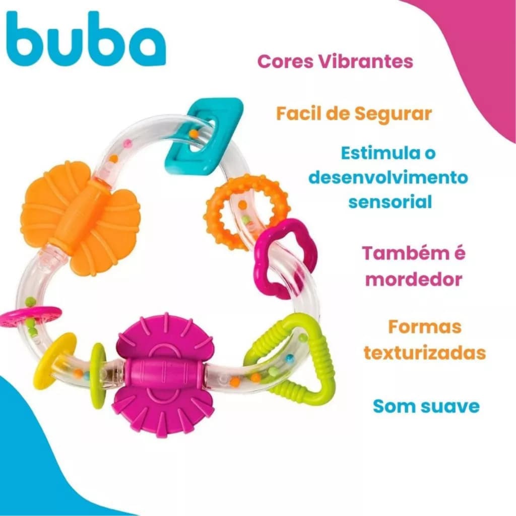 Chocalho Colorido Formas e Textura De Atividades  Buba