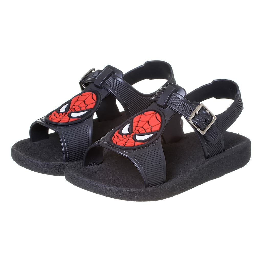 Sandália Papete Infantil Menino  Aranha Valente Calçados Confortável Antiderrapante