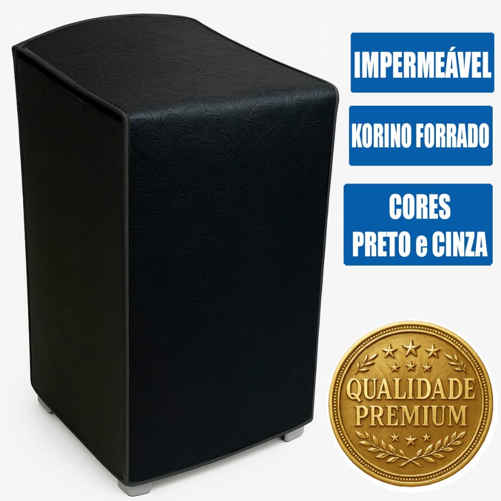 Capa Tanquinho Colormaq Mueller Suggar Newmaq 8 10 12 13 14 16 18 20kg Impermeável Korino Flanelado