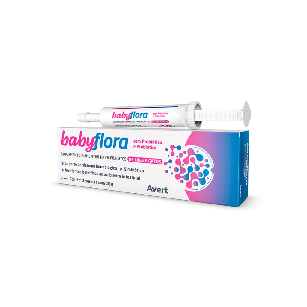 Avert Babyflora Pasta 10g Suplemento Alimentar Pet