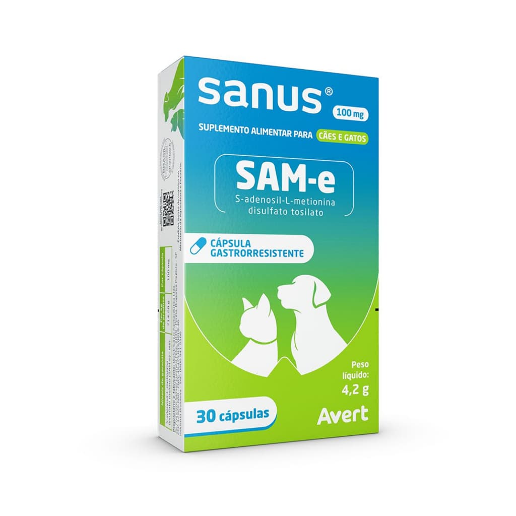 Sanus 100 mg 30 cápsulas Suplemento AVERT