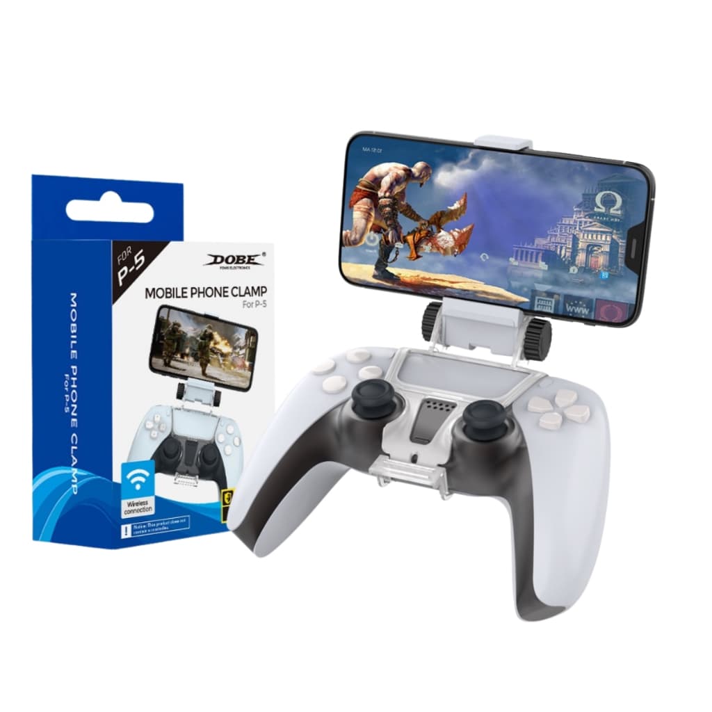 Suporte de Celular para Controle Manete Ps5 Dualsense Ajustável com Rotação
