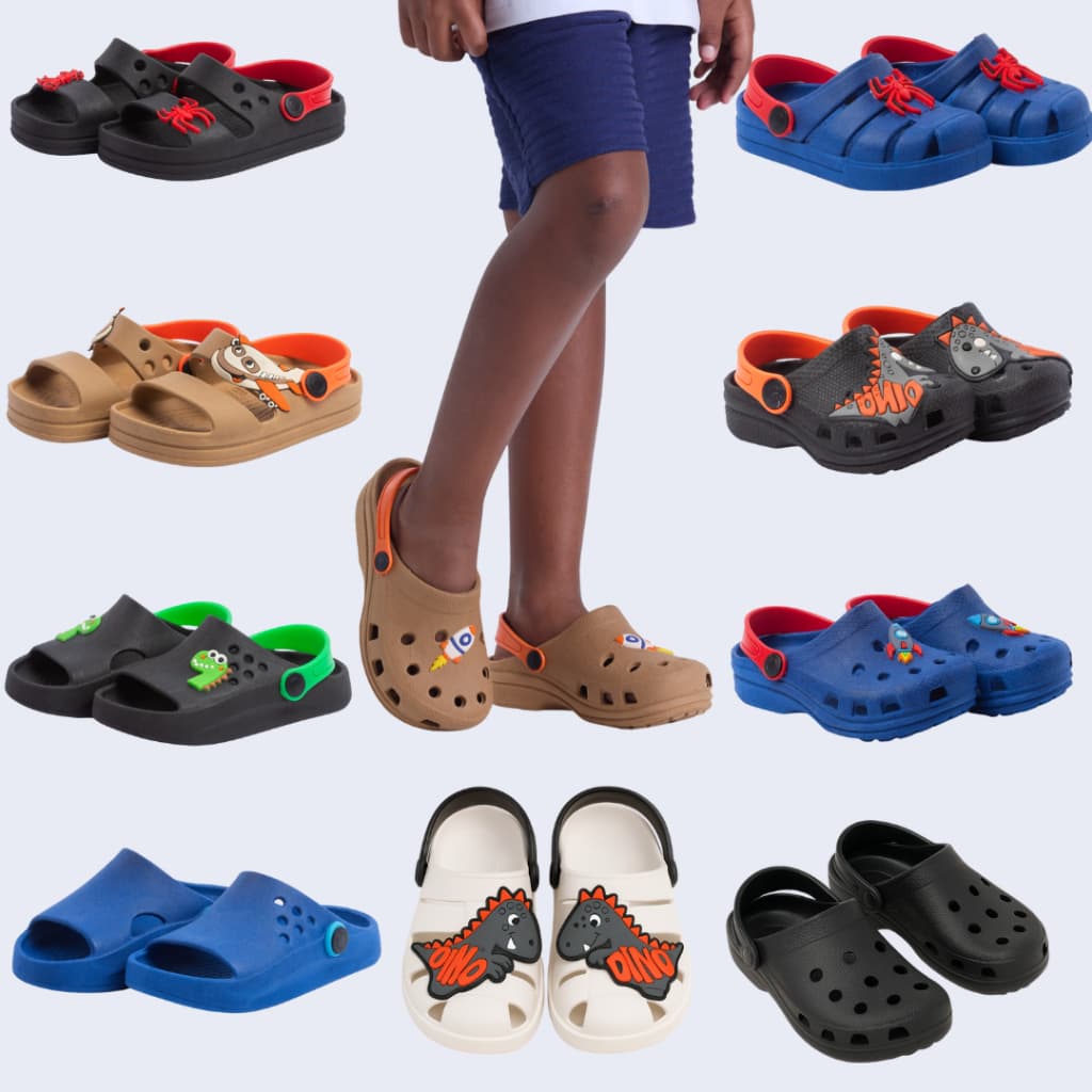 Babuche/sandália Infantil Masculino Apliques Divertidos