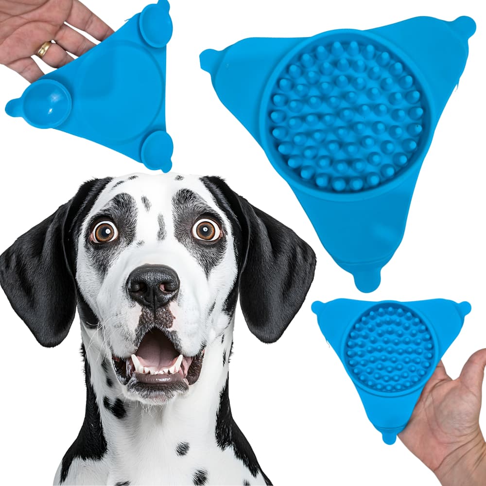 Comedouro Lento De Silicone Com Ventosa – Reduz Ansiedade Em Cães