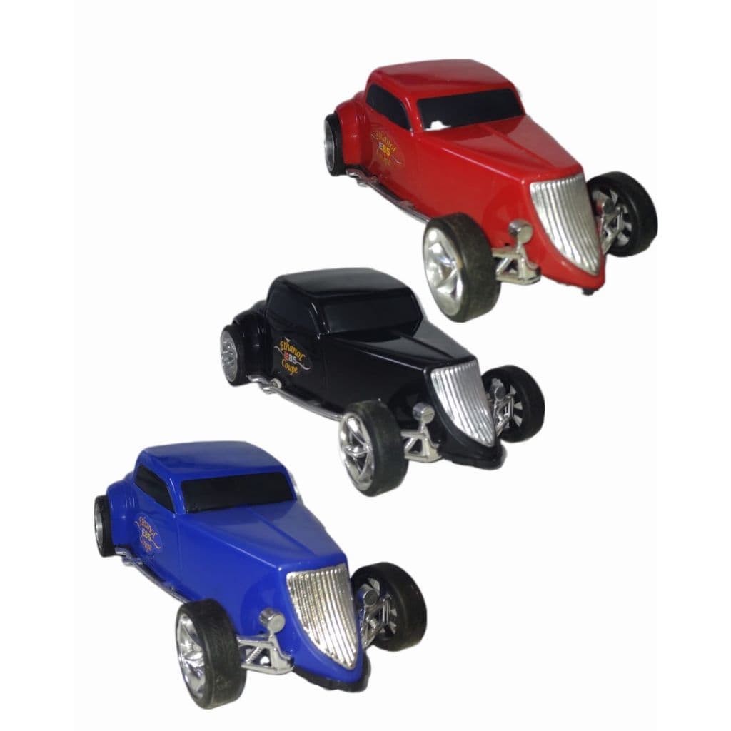 Carro de Brinquedo Hotcar Movido a Fricção  | Sortido (Vermelho, Azul, Preto) com Rodas de Borracha