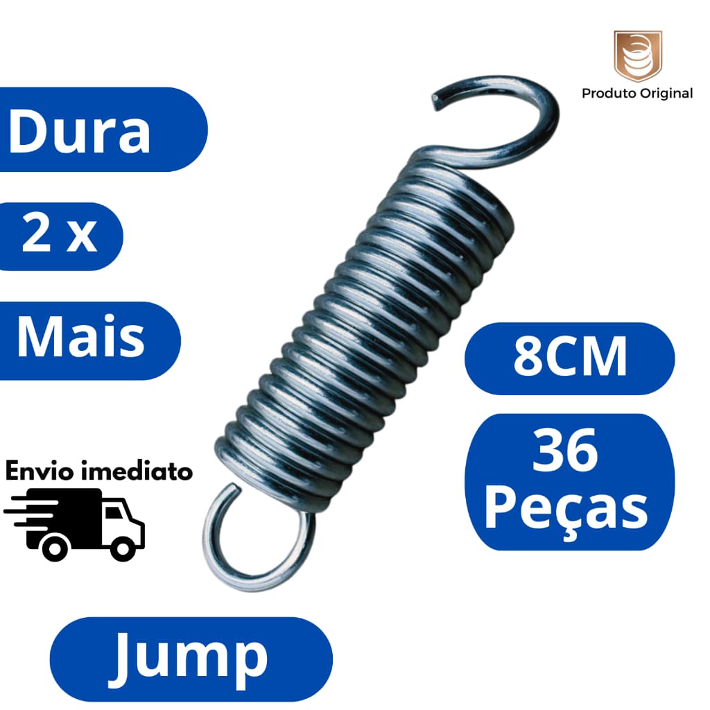 kit Mola Para Jump e Mini Jump 8cm - Reposição de Mola Original em Aço Carbono  1070