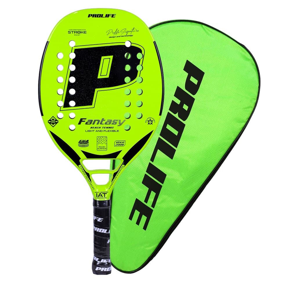 Raquete Beach Tennis Fantasy Prolife Full Carbon 3K Original Fibras Carbono