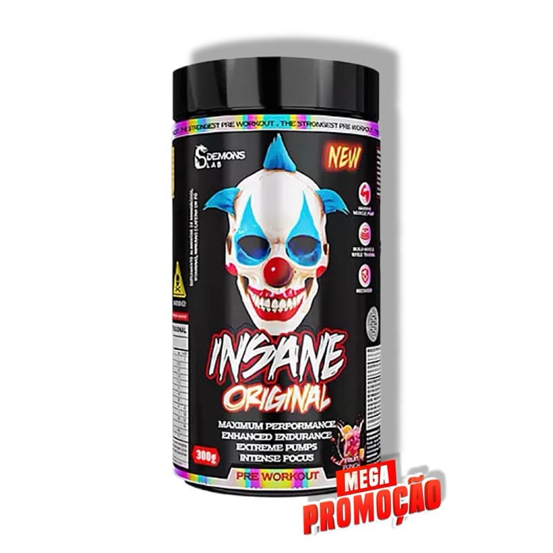 Pré Treino insane Original 300g 60 doses - Demons Lab