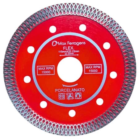 Disco De Corte Diamantado Ultra Fino 115x22,23mm Cortar Porcelanato Cerâmica