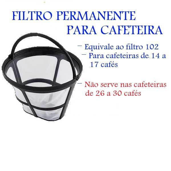 FILTRO PARA CAFETEIRA COMPATÍVEL COM FILTRO 102 - CP-15 PH-17 e outras