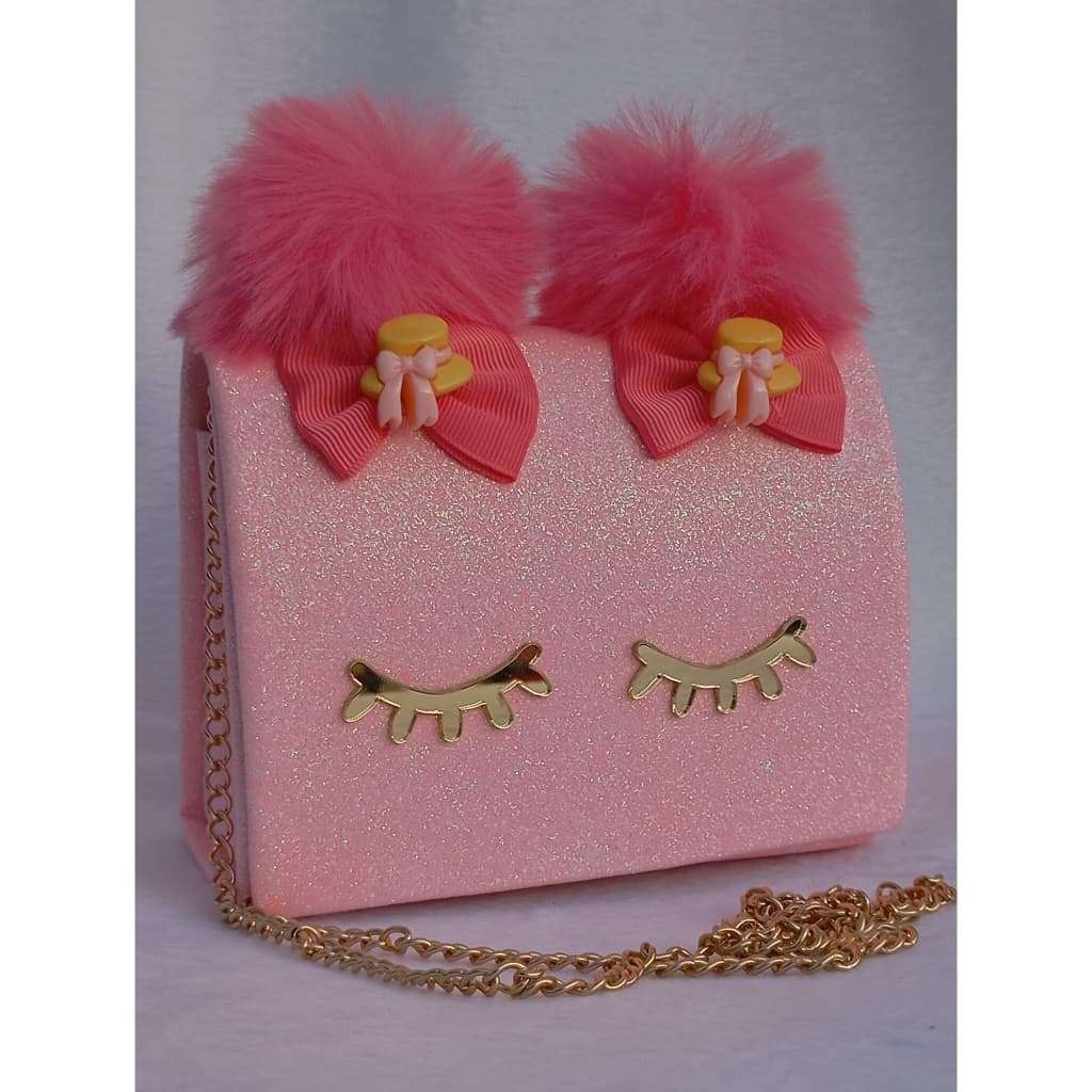 Bolsa Blogueirinha  Infantil Rosa Glitter Presente Dia das Crianças