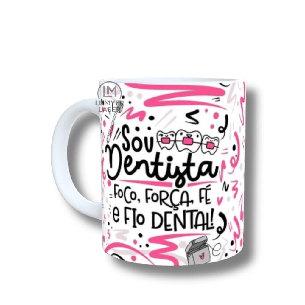 Copo Xícara de Porcelana Stitch Personalizado Profissão Com Nome Envio Rápido