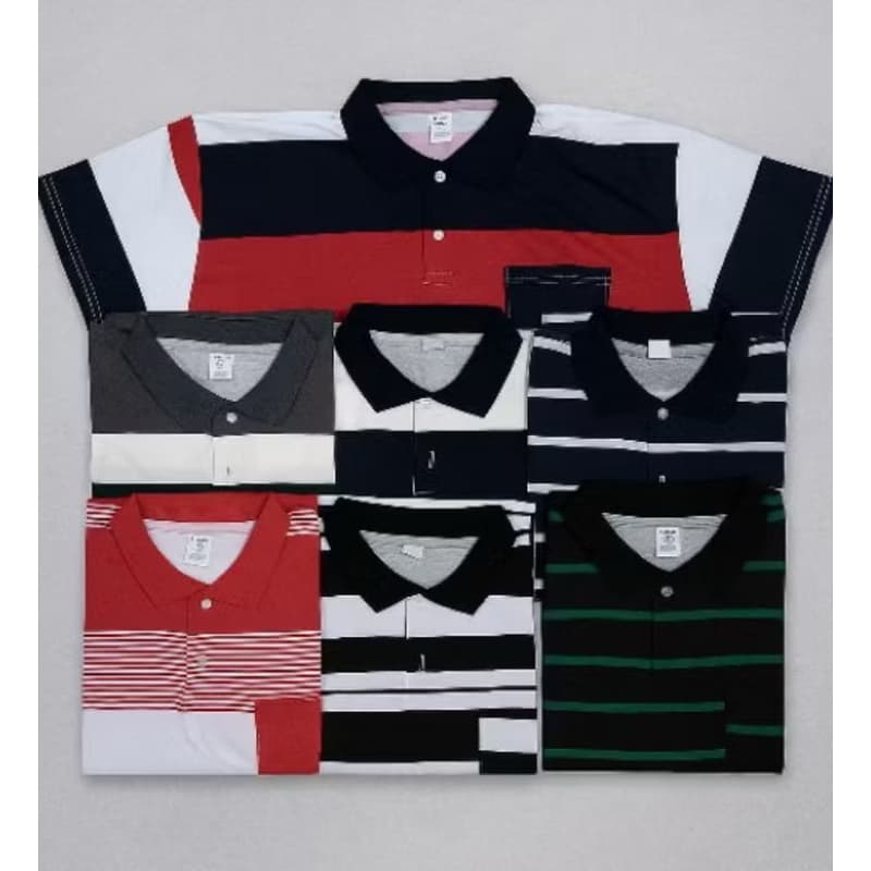 Kit 03 Camisa Gola Polo Masculina Listrada 100 % Algodão Tendência Casual ( Com Bolso )