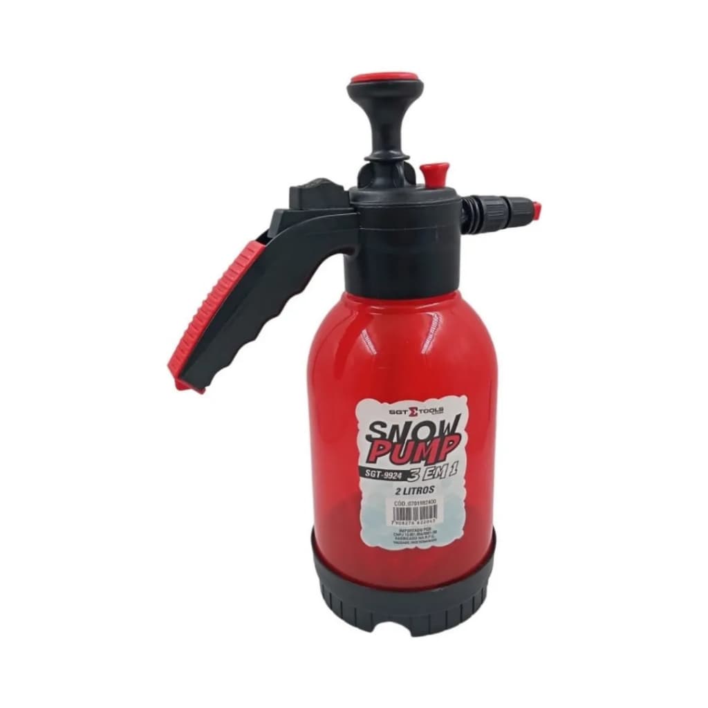 Snow Pump 3 Em 1 Pulverizador Manual Snow Foam  SGT - 9924 2 Litros Vermelha
