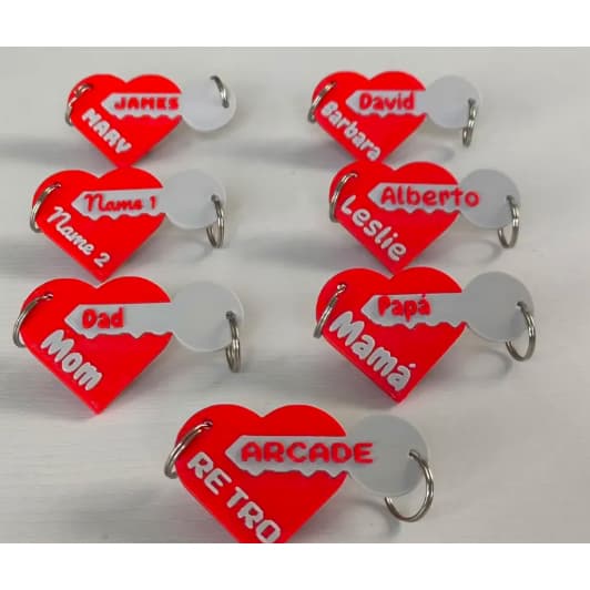 🔑❤️ Chaveiros Personalizados: Coração + Chave Única! ❤️🔑