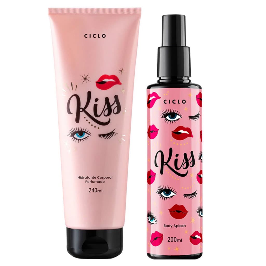 Kiss Ciclo Cosméticos Kit: Kiss Hidratante + Kiss Body Splash
