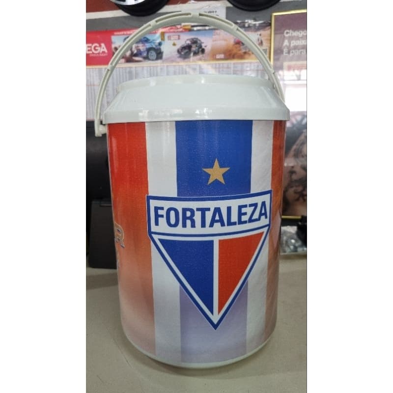 Cooler Térmico Oficial Fortaleza Esporte Clube Caixa Térmica Licenciada Time Futebol Leão Bolsa 10 L