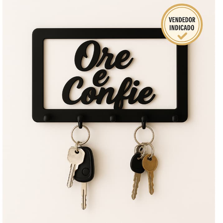 Decoração em MDF Para o Lar - Porta Chave Decorativo - Modelos diferenciados em MDF, Kit e Unidade
