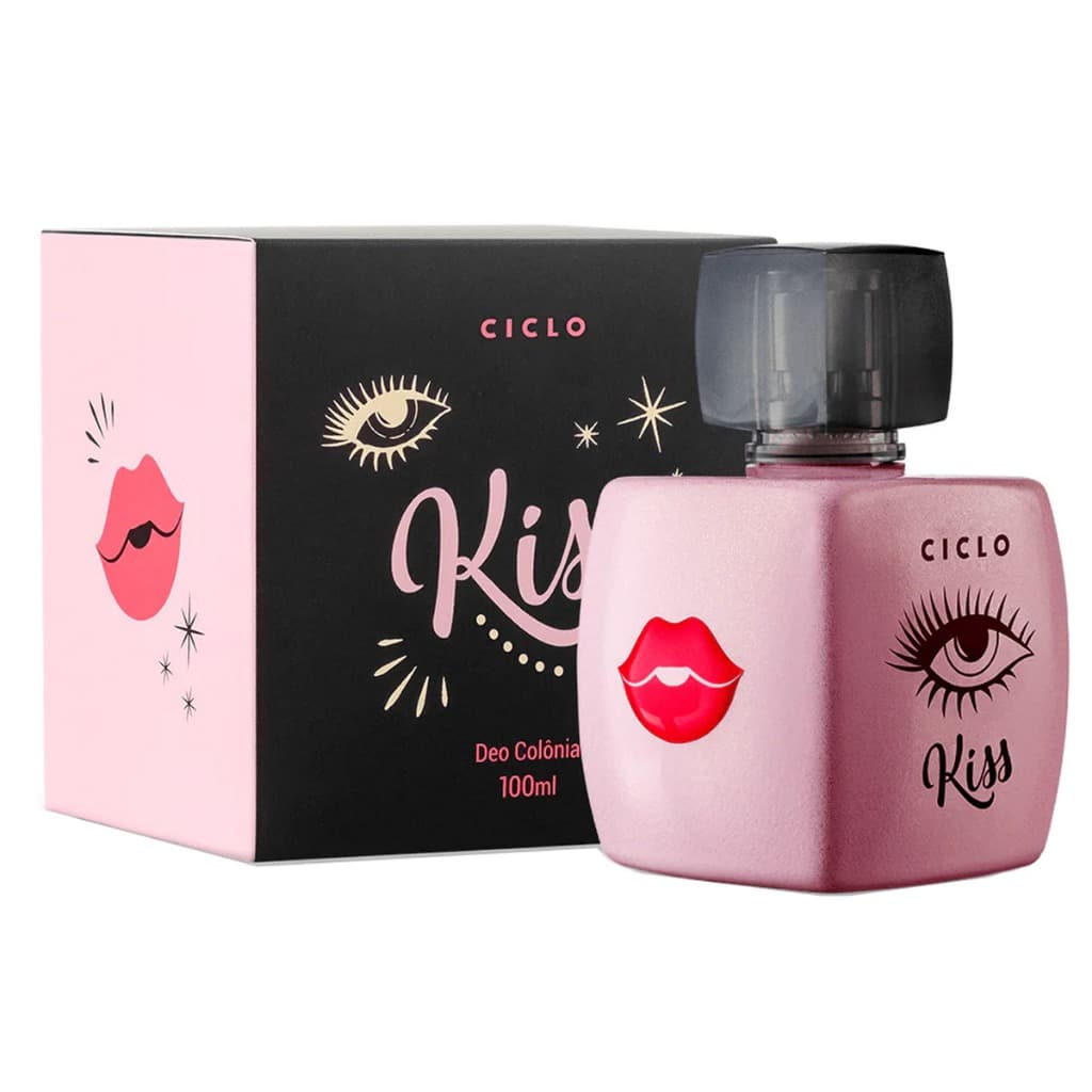 Kiss Deo Colônia Ciclo Cosméticos 100ml - Caixa
