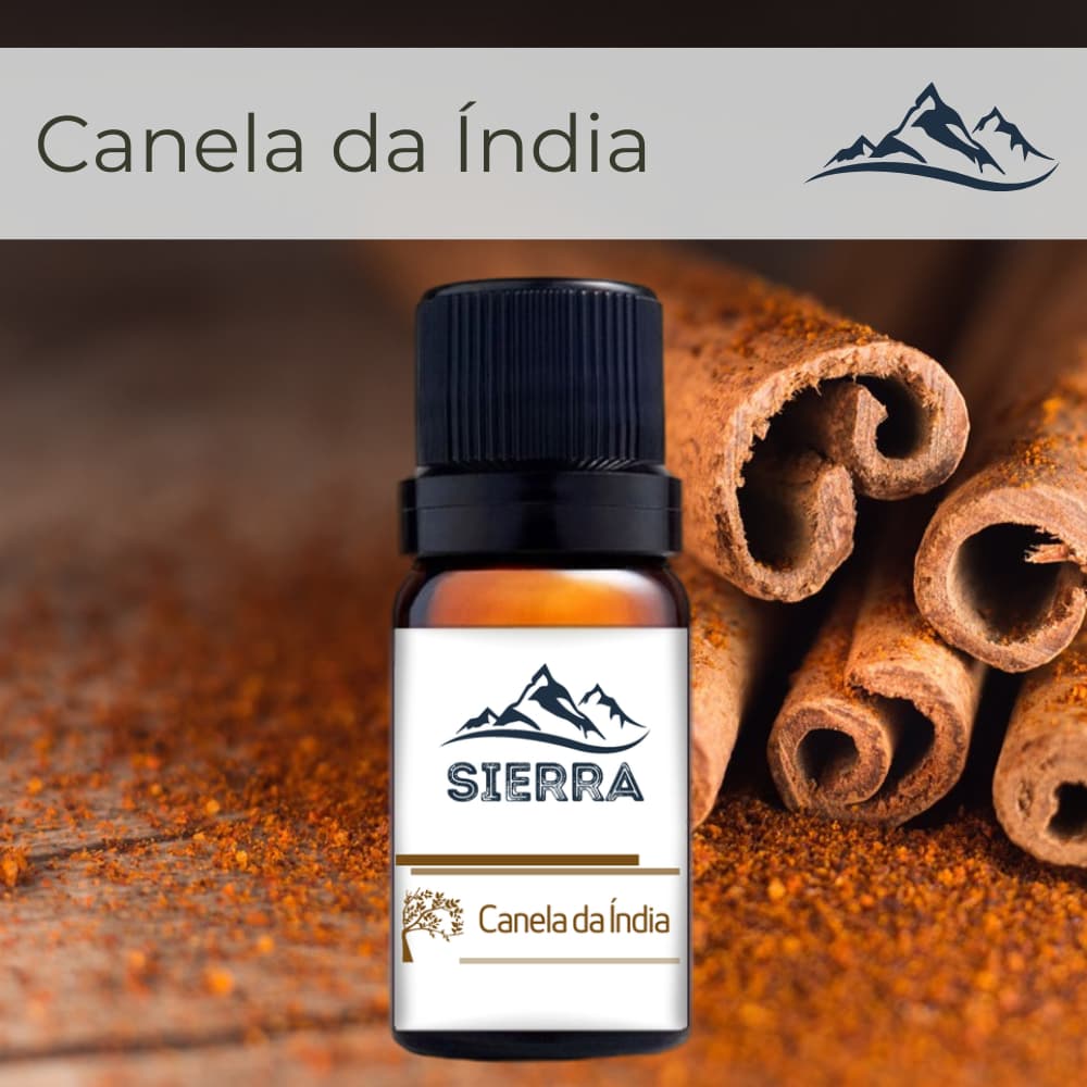 Essência de Canela da Índia para Difusor Aromatizador Umidificador de Ar Aroma Hidrossolúvel 10ml