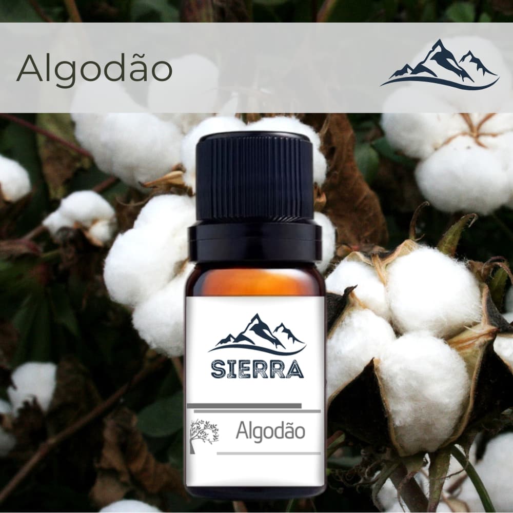 Essência de Algodão Aroma Hidrossolúvel para Difusor Aromatizador Umidificador de Ar 10ml