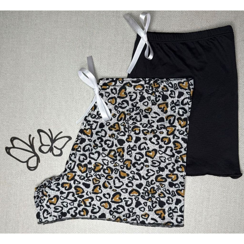 Shorts para Dormir Kit 2 Pijamas Confortável Suede
